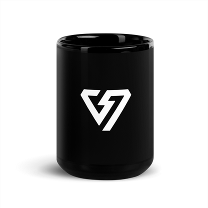 Voltaic Black Glossy Mug